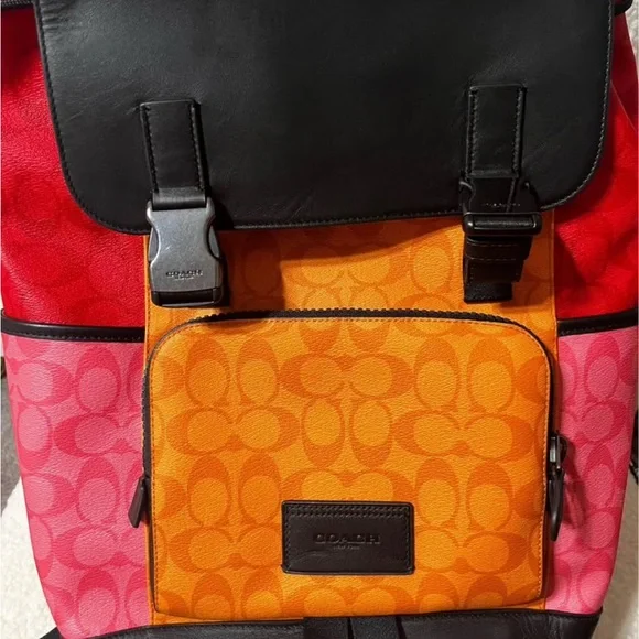 COACH multi colored men’s backpack